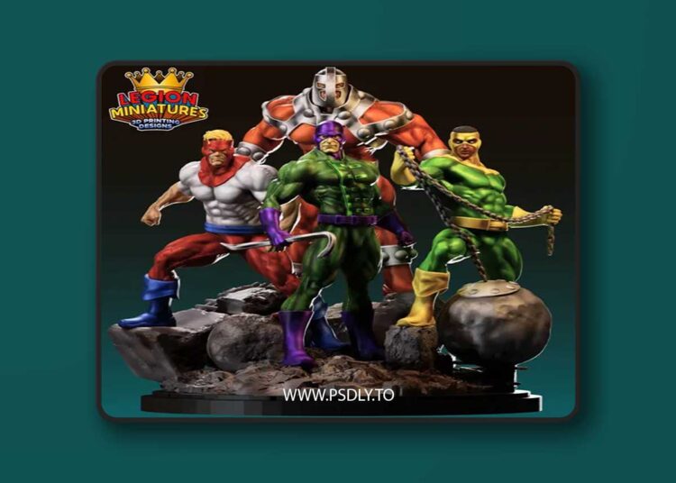 Marvel Crisis Protocol – Wrecking Crew – 3D Print Model STL 1 Marvel Crisis Protocol – Wrecking Crew – 3D Print Model STL