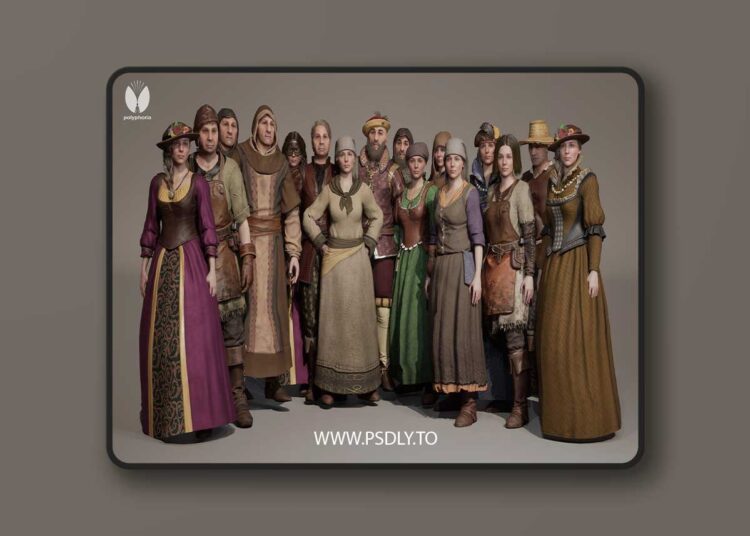 Modular Medieval NPC - Metahuman - Male/Female (5.0+) 1 Modular Medieval NPC - Metahuman - Male/Female (5.0+)