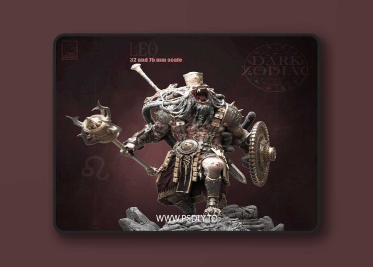 Necropunks Miniatures – LEO – 3D Print Model 1 Necropunks Miniatures – LEO – 3D Print Model