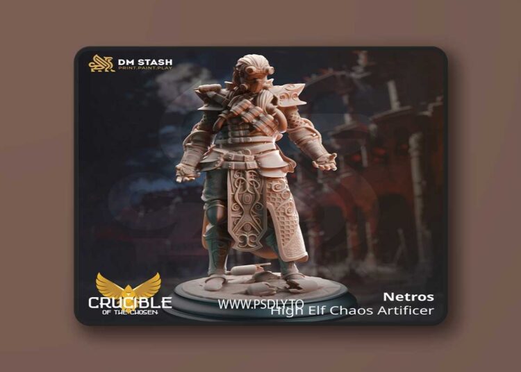 Netros – High Elf Chaos Artificer – 3D Print Model 1 Netros – High Elf Chaos Artificer – 3D Print Model