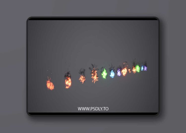 Niagara Stylized Fire Vol. 1 (5.5) for Unreal Engine 1 Niagara Stylized Fire Vol. 1 (5.5)