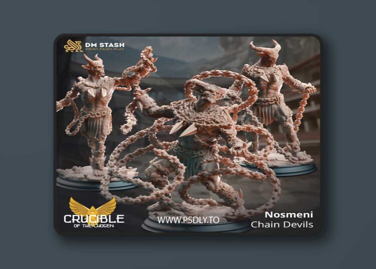 Nosmeni Chain Devils – 3D Print Model 1 Nosmeni Chain Devils – 3D Print Model