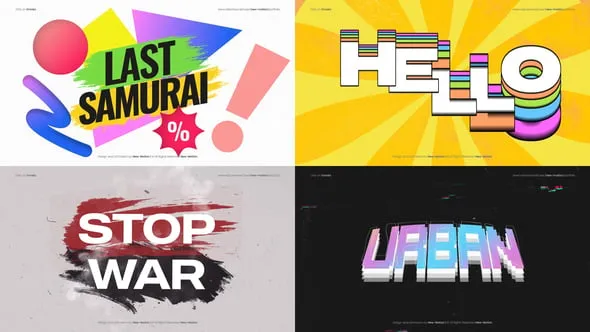 Videohive - Pop Art Text Animations - 60363340 1 Pop Art Text Animations