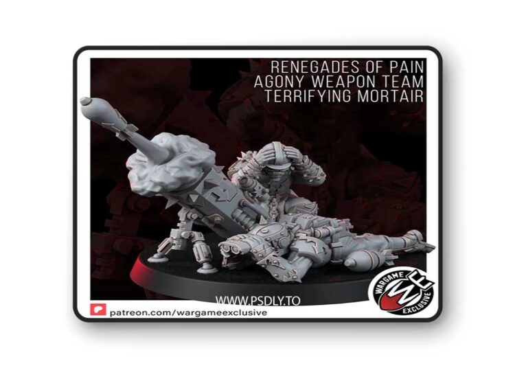 Renegade of Pain – Agony Weapon Team Terrrifying Mortar – 3D Print Model 1 Renegade of Pain – Agony Weapon Team Terrrifying Mortar – 3D Print Model