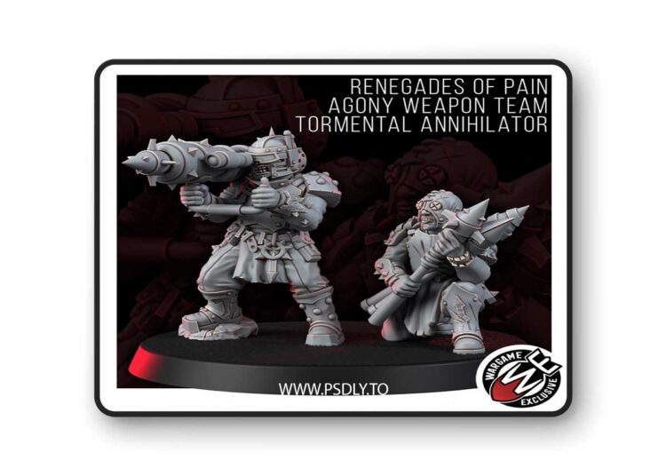 Renegade of Pain – Agony Weapon Team Tormental Annihilator – 3D Print Model 1 Renegade of Pain – Agony Weapon Team Tormental Annihilator – 3D Print Model