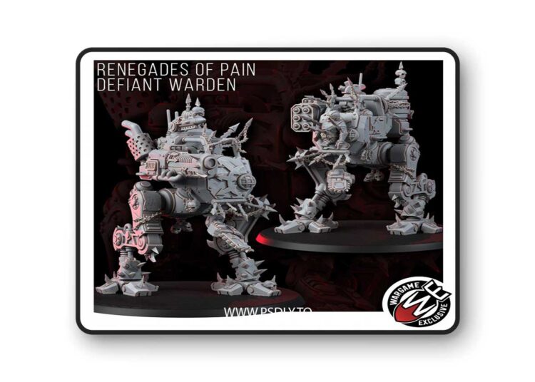 Renegade of Pain – Defiant Warden – 3D Print Model 1 Renegade of Pain – Defiant Warden – 3D Print Model