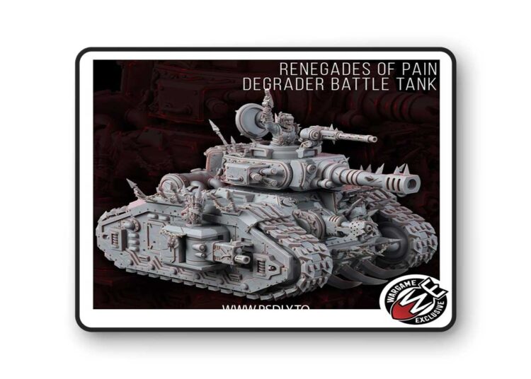 Renegade of Pain – Degrader Battle Tank – 3D Print Model 1 Renegade of Pain – Degrader Battle Tank – 3D Print Model