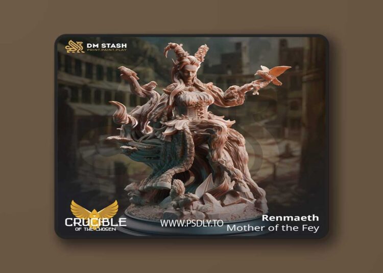 Renmaeth – Mother of the Fey – 3D Print Model 1 Renmaeth – Mother of the Fey – 3D Print Model