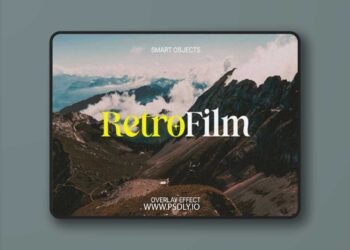 Retro Film Overlay Photo Effect for Photoshop