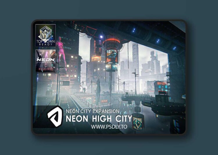 SciFi Neon High City v1.0 for Unreal Engine 1 SciFi Neon High City v1.0