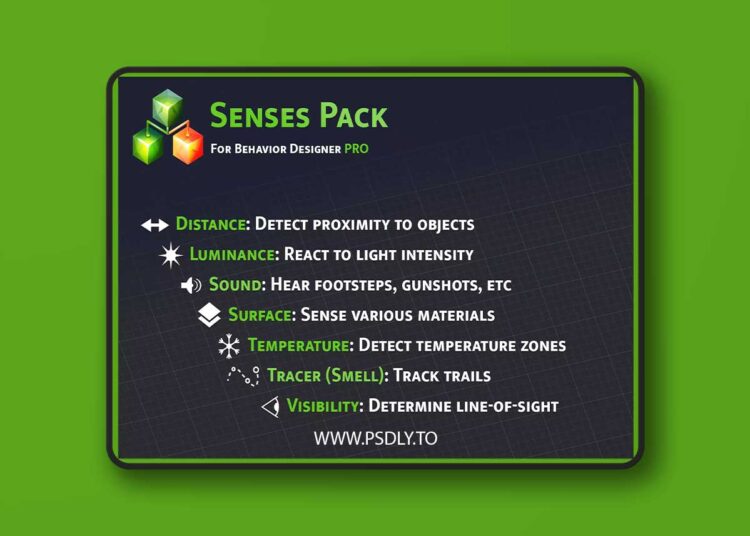 Senses Pack for Behavior Designer Pro v1.0.5 1 Senses Pack for Behavior Designer Pro v1.0.5