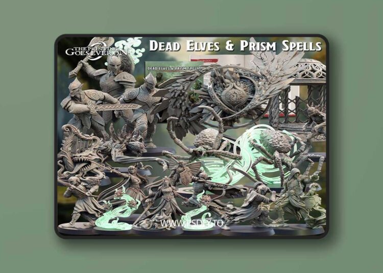 The Printing Goes Ever On – Dead Elves and Prism Spells August 2025 – 3D Print Model STL 1 The Printing Goes Ever On – Dead Elves and Prism Spells August 2025 – 3D Print Model STL