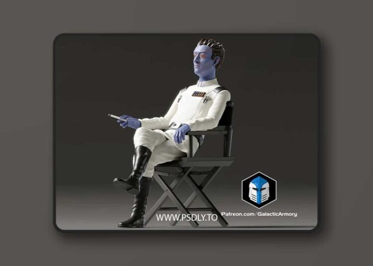 Thrawn Figure – Death Stick Break – 3D Print Model STL 1 Thrawn Figure – Death Stick Break – 3D Print Model STL