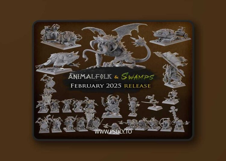 Titan Forge – Animalfolk and Swamps – 3D Print Model 1 Titan Forge – Animalfolk and Swamps – 3D Print Model