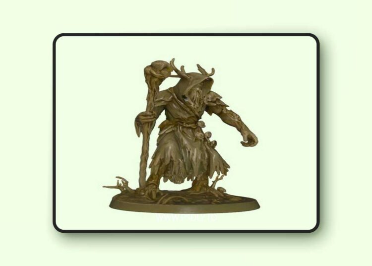 Vaelgor the Hollow Root Druid of the Withered Bloom 3D print Model 1 Vaelgor the Hollow Root Druid of the Withered Bloom 3D print Model