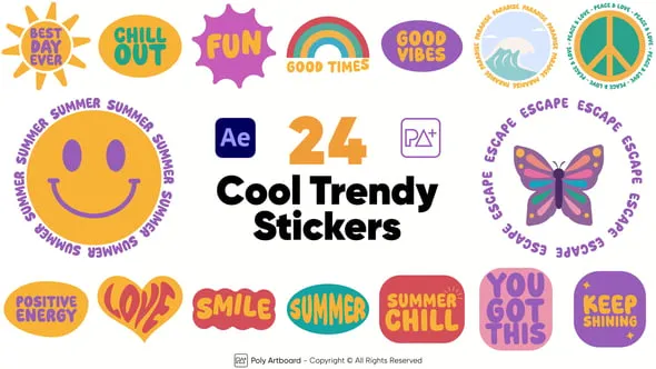 Videohive - 24 Cool Trendy Stickers After Effects - 59981483 1 Videohive - 24 Cool Trendy Stickers After Effects - 59981483