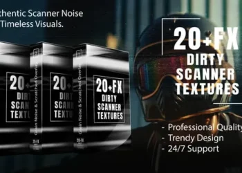 Dirty Scanner Textures – Grain Noise & Scratched Overlay Pack For DaVinci Resolve