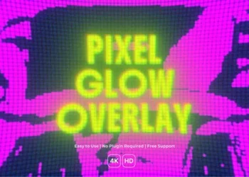 Videohive - Pixel Glow Overlay - 60514359