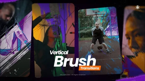 Videohive - Vertical Brush Transitions - 60377317 1 Videohive - Vertical Brush Transitions - 60377317