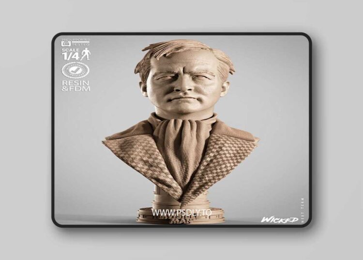 WICKED – Invisible Man Bust Portrait – 3D Print Model STL 1 WICKED – Invisible Man Bust Portrait – 3D Print Model STL