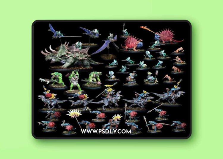 Warp Miniatures – The Saurian Host – Full Pack – 3D Print Model 1 Warp Miniatures – The Saurian Host – Full Pack – 3D Print Model