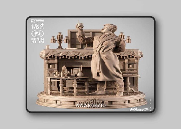 Wicked – Invisible Man Sculpture – 3D Print Model STL 1 Wicked – Invisible Man Sculpture – 3D Print Model STL