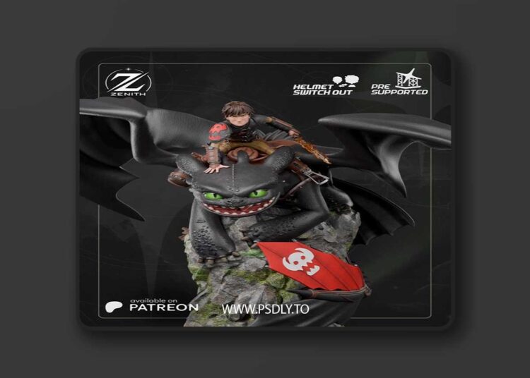 Zenith Studios – Hiccup and Toothless – 3D Print Model STL 1 Zenith Studios – Hiccup and Toothless – 3D Print Model STL