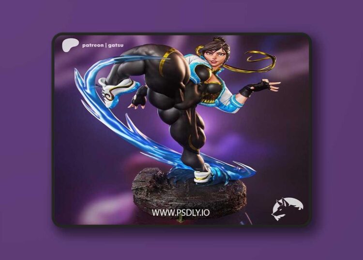 Gatsu Studios – SF6 Chun-li Concept Costume – 3D Print Model STL 1 Gatsu Studios – SF6 Chun li Concept Costume – 3D Print Model STL