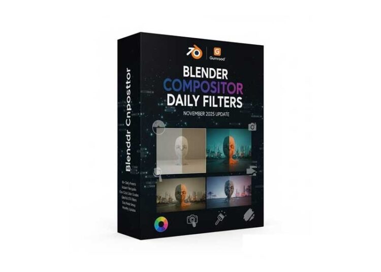 Gumroad - Blender Compositor Daily Filters - November 2025 Update 1 Gumroad Blender Compositor Daily Filters November 2025 Update