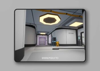 Low Poly Sci-Fi Cyberpunk Interior (5.2 – 5.6)