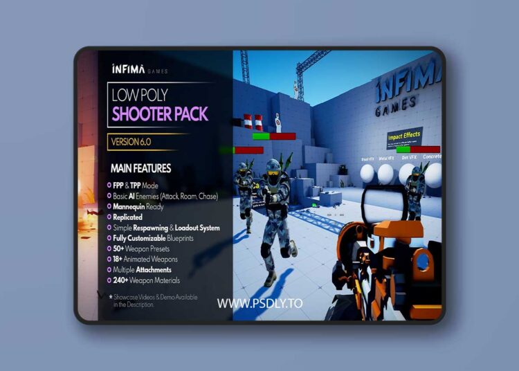 Low Poly Shooter Pack v6.0 (5.4+) for Unreal Engine 1 Low Poly Shooter Pack v6.0 (5.4+)