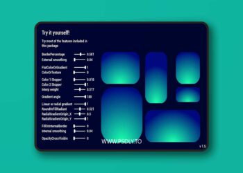 Procedural UI: background and borders UMG material KIT (4.16 – 4.27 and 5.0 – 5.7)