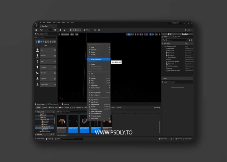Quick Merge Skeletal Mesh v1.0 (5.8) 1 Quick Merge Skeletal Mesh v1.0 (5.4)