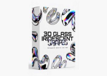 Studio2am 3D Glass Iridescent Shapes Pack