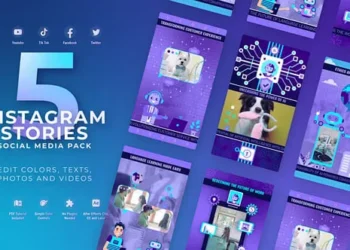 Videohive AI Chatbot Vertical Reel – Artificial Intelligence Agent AI Promo 60550950