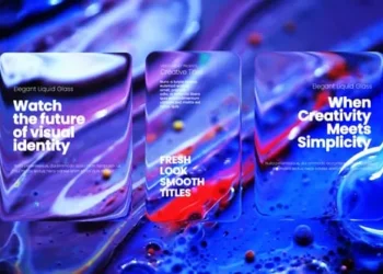 Videohive Clean Liquid Glass Titles 60809429