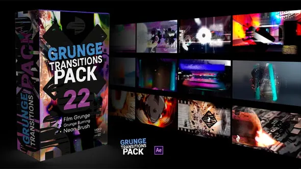 Videohive - Grunge Transitions Pack - 60767511 1 Videohive Grunge Transitions Pack 60767511