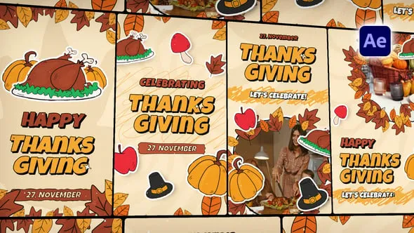 Videohive - Thanksgiving Stories Pack - 60649483 1 Videohive Thanksgiving Stories Pack 60649483