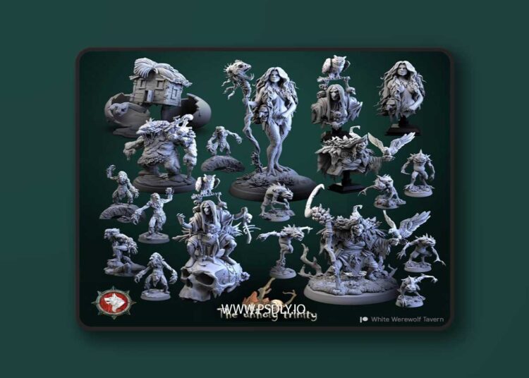 White Werewolf Tavern – The Unholy Trinity – 3D Print Model 1 White Werewolf Tavern – The Unholy Trinity – 3D Print Model