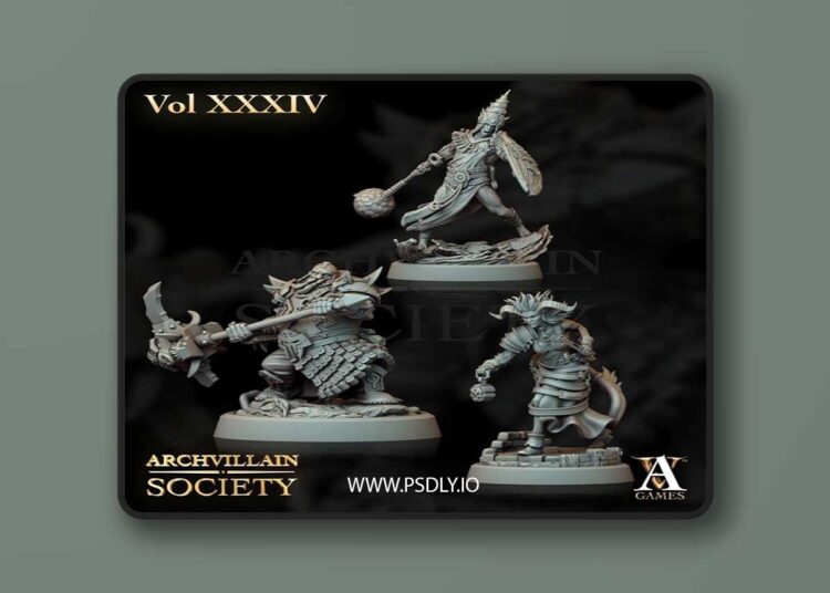 Archvillain Games – Archvillain Society Vol. XXXIV – 3D Print Model 1 Archvillain Games – Archvillain Society Vol. XXXIV – 3D Print Model