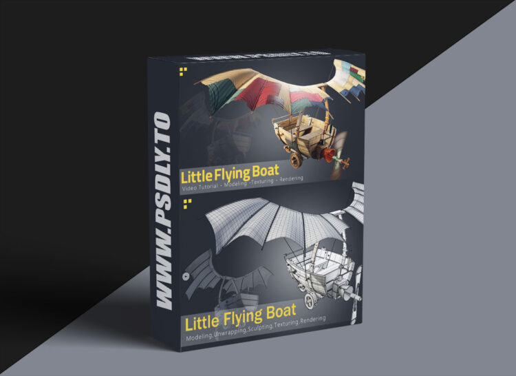 Artstation - Little Flying Boat - Tutorial full process 1 Artstation - Little Flying Boat - Tutorial full process