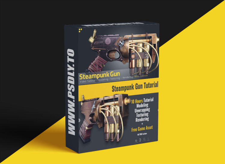 Artstation - Steampunk Gun Tutorial - Tutorial Full Process(With Subtitle) + Free Game Asset 1 Artstation - Steampunk Gun Tutorial - Tutorial Full Process(With Subtitle) + Free Game Asset