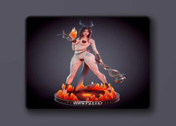Chagarin – Dragonborn fire priest – 3D Print Model STL