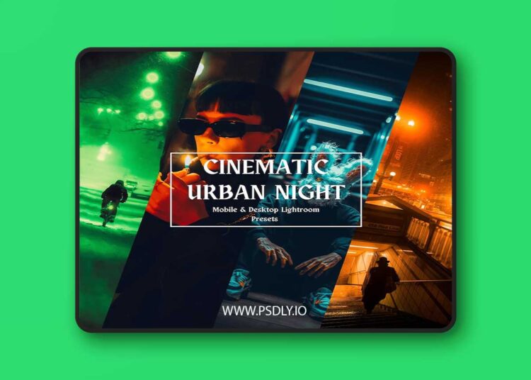Cinematic Urban Night Lightroom Presets 1 Cinematic Urban Night Lightroom Presets