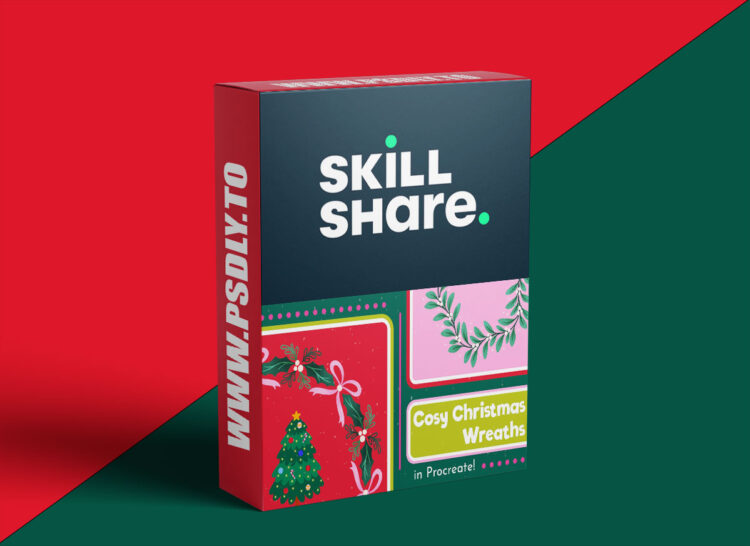 Skillshare – Cosy Christmas Wreaths in Procreate 1 Cosy Christmas Wreaths in Procreate