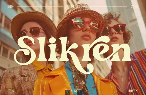 Creativemarket - Slikren || Vintage Retro Serif Font 1 Creativemarket Slikren Vintage Retro Serif Font