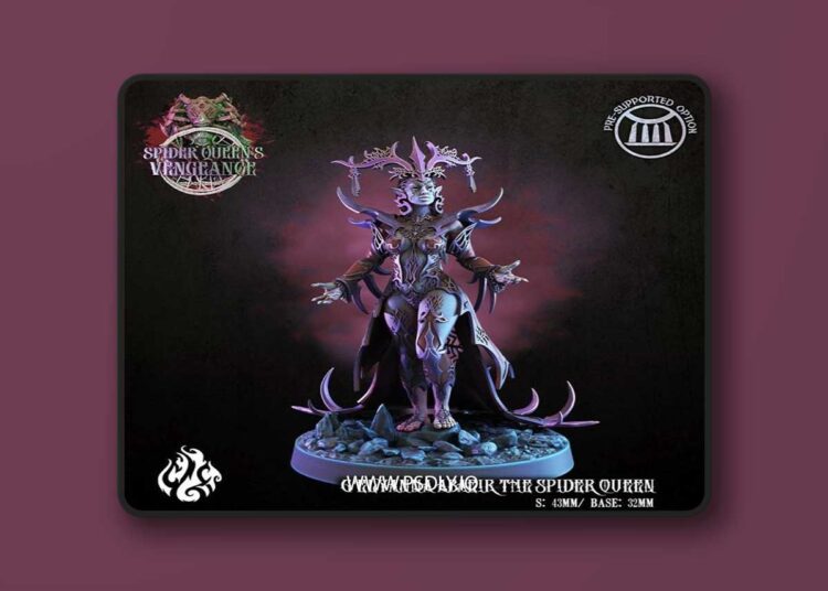Crippled God Foundry – G’elyanna Abaeir the Spider Queen – 3D Print Model STL 1 Crippled God Foundry – Gelyanna Abaeir the Spider Queen – 3D Print Model STL
