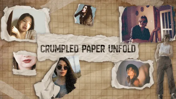 Videohive - Crumpled Paper Unfold - 60935737 1 Crumpled Paper Unfold
