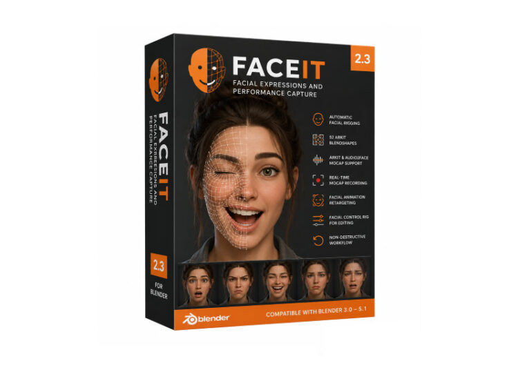 Faceit v2.3.71 for Blender 1 Faceit v2.3.71 for Blender