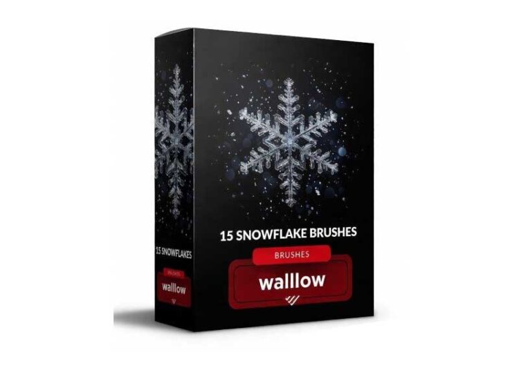 Falling snow and snowflakes photoshop brushes 1 Falling snow and snowflakes photoshop brushes